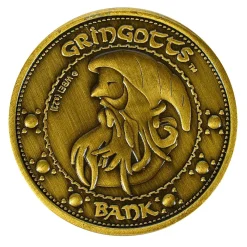 Harry Potter Gringotts Coins Replica Set -Wigs for Fancy Dress Sales Shop gringotts coin unum knut 1