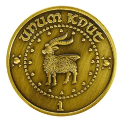 Harry Potter Gringotts Coins Replica Set -Wigs for Fancy Dress Sales Shop gringotts coin unum knut 2