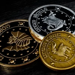 Harry Potter Gringotts Coins Replica Set -Wigs for Fancy Dress Sales Shop gringotts coin unum sicle 9
