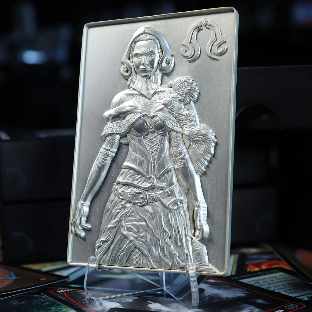 Magic The Gathering Limited Edition .999 Silver Plated Liliana Metal Collectible 5 Magic The Gathering Limited Edition .999 Silver Plated Liliana Metal Collectible - Image 3