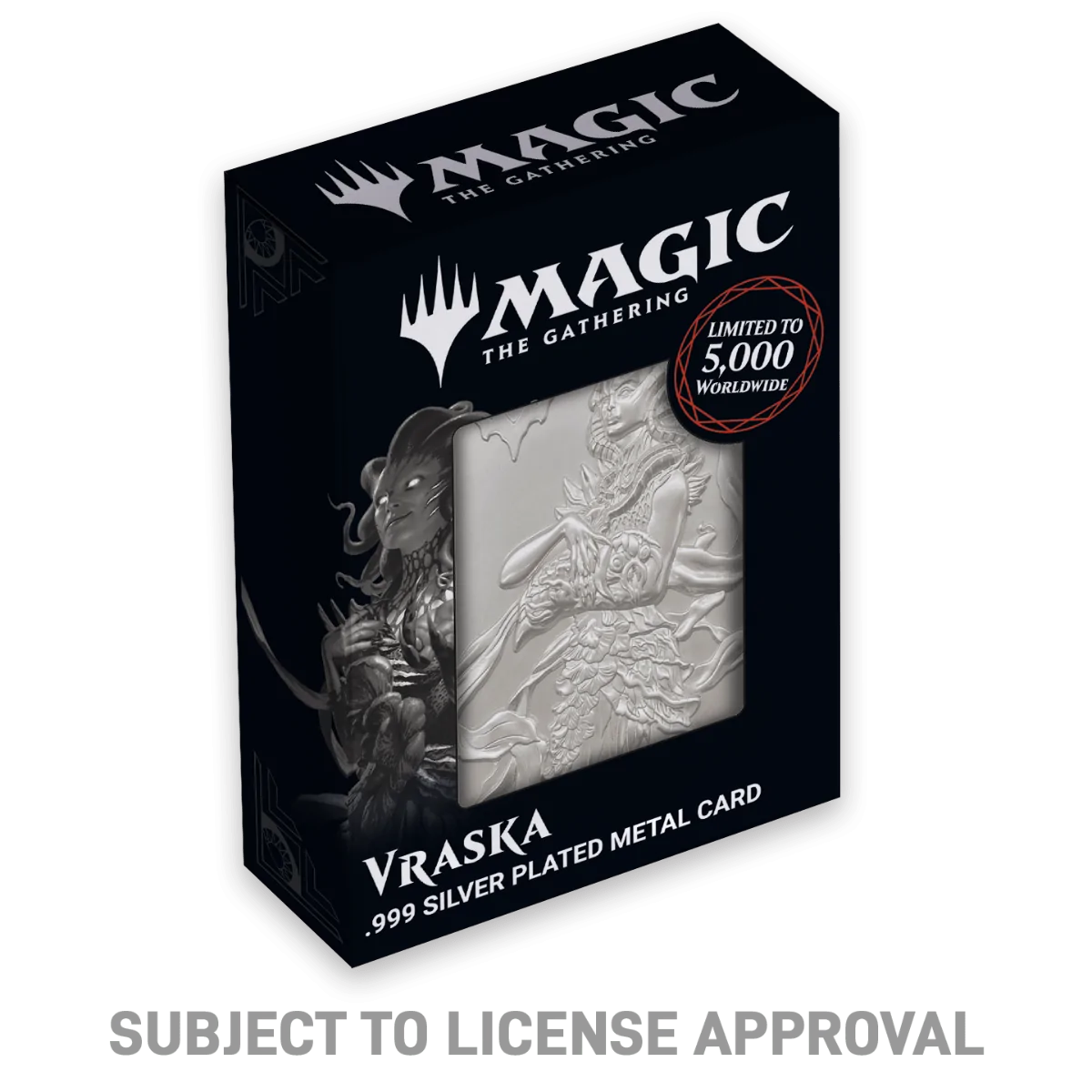Magic The Gathering Limited Edition .999 Silver Plated Vraska Metal Collectible 3 Magic The Gathering Limited Edition .999 Silver Plated Vraska Metal Collectible