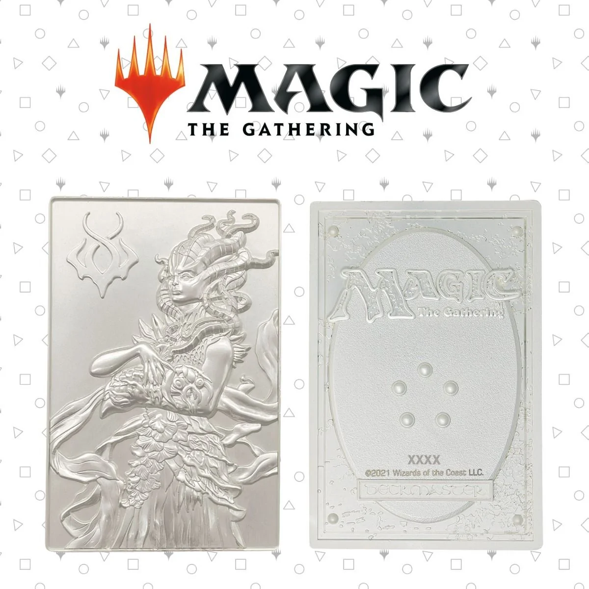 Magic The Gathering Limited Edition .999 Silver Plated Vraska Metal Collectible 4 Magic The Gathering Limited Edition .999 Silver Plated Vraska Metal Collectible - Image 2