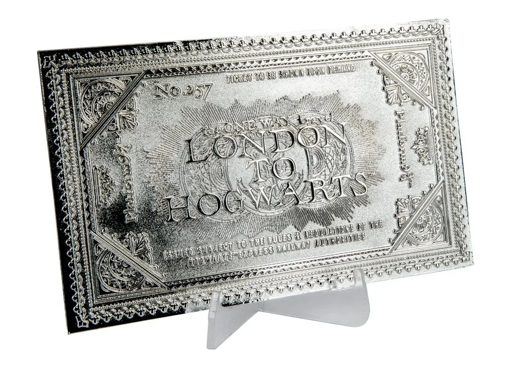Harry Potter Limited Edition .999 Silver Plated Hogwarts Train Ticket 4 Harry Potter Limited Edition .999 Silver Plated Hogwarts Train Ticket - Image 2