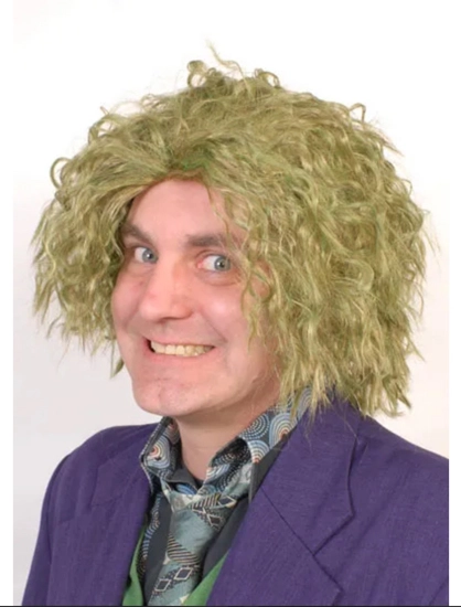 GREEN KNIGHT JOKER WIG 3 GREEN KNIGHT JOKER WIG