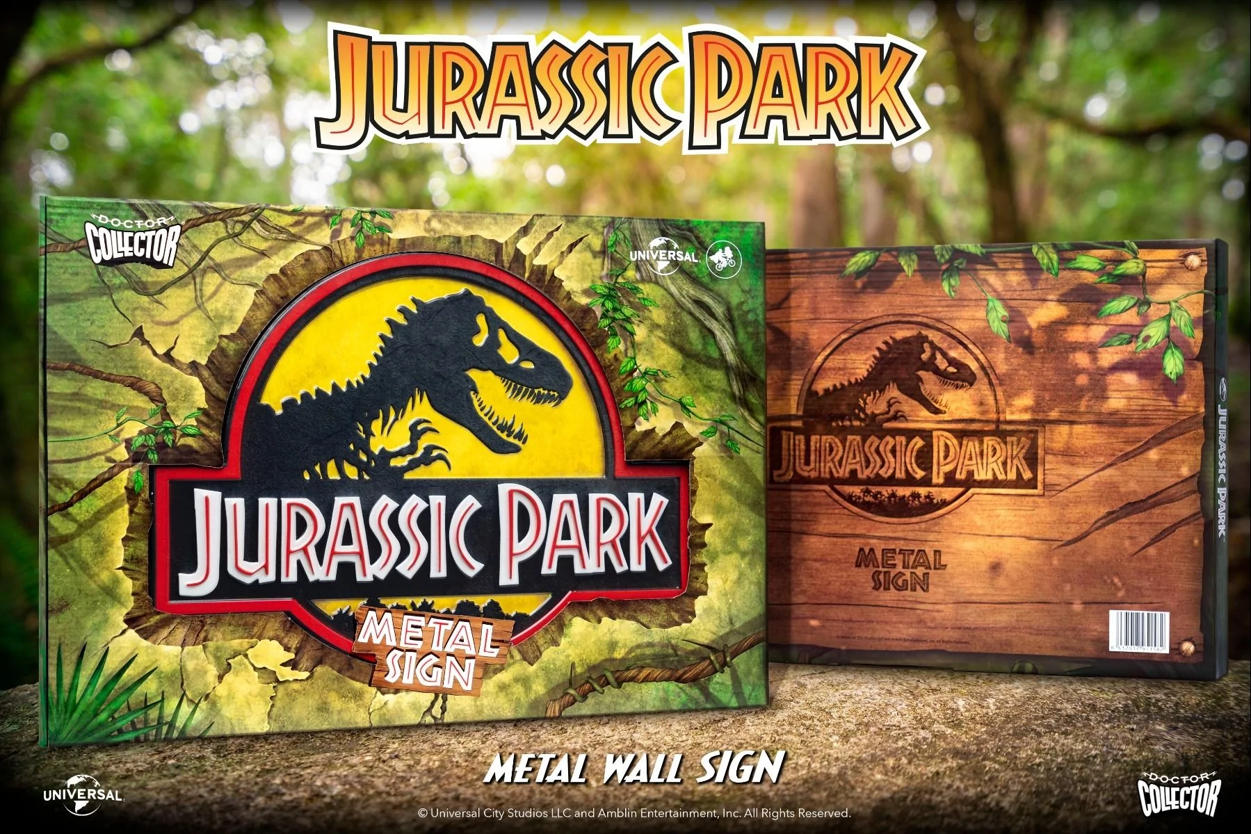 JURASSIC PARK Metal Wall Sign 4 JURASSIC PARK Metal Wall Sign - Image 2