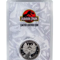 JURASSIC PARK 'Find Nedry' Dilophosaurus Limited Edition Coin 19 JURASSIC PARK 'Find Nedry' Dilophosaurus Limited Edition Coin -Wigs for Fancy Dress Sales Shop jurassic park nedry coin 1