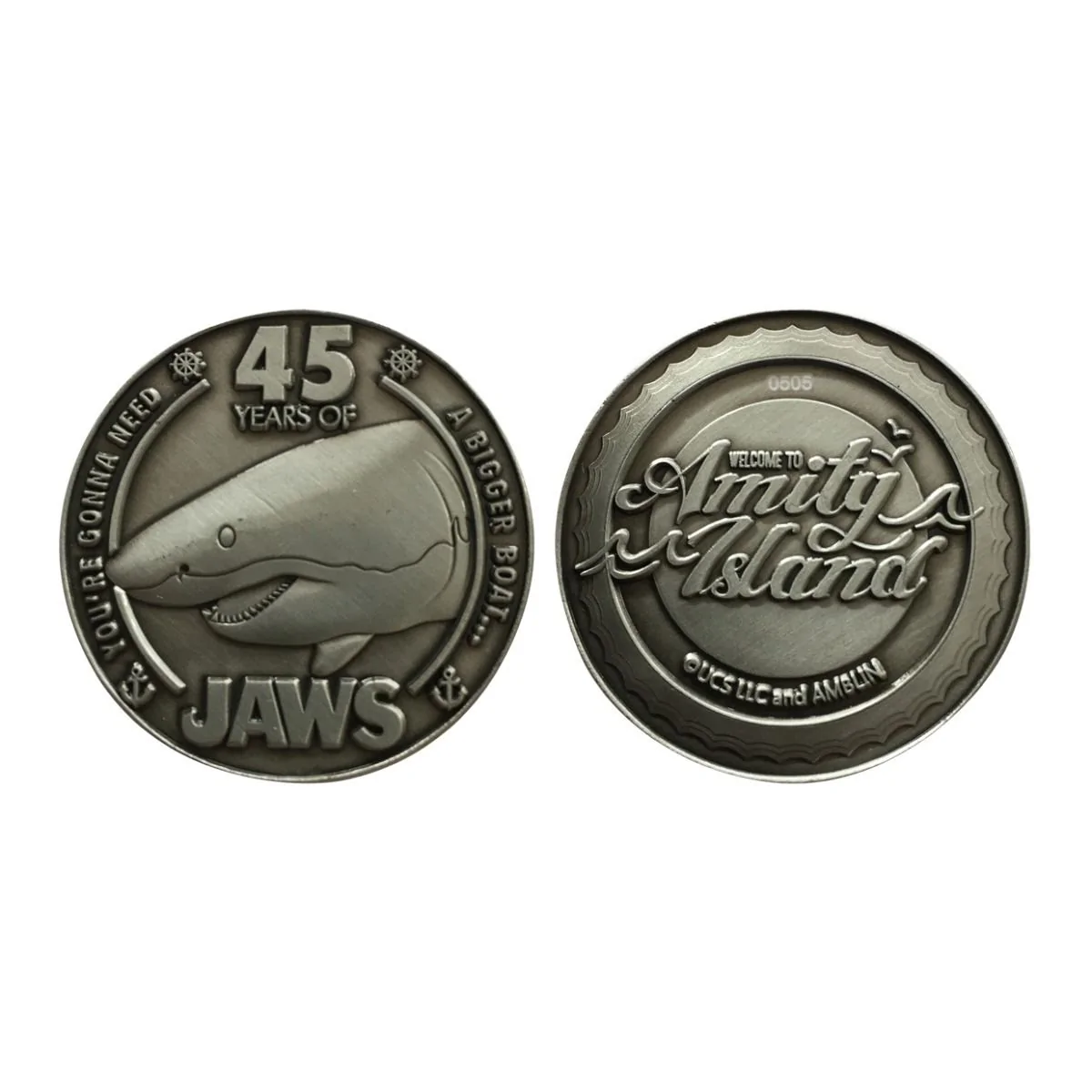 JAWS 45th Anniversary Limited Edition Coin 3 JAWS 45th Anniversary Limited Edition Coin