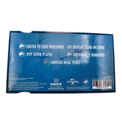 JURASSIC PARK Dino Of The Deep Mosasaurus Limited Edition .999 Silver Plated Ticket -Wigs for Fancy Dress Sales Shop jwd 11 pack back white