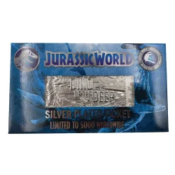 JURASSIC PARK Dino Of The Deep Mosasaurus Limited Edition .999 Silver Plated Ticket -Wigs for Fancy Dress Sales Shop jwd 11 pack white