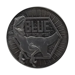 JURASSIC PARK Blue Limited Edition Coin 9 JURASSIC PARK Blue Limited Edition Coin -Wigs for Fancy Dress Sales Shop jwd02 front trans