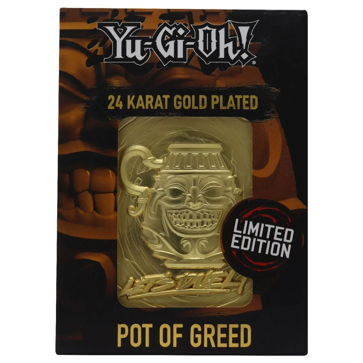 Yu-Gi-Oh Pot Of Greed Limited Edition 24K Gold Plated Metal Card 3 Yu-Gi-Oh Pot Of Greed Limited Edition 24K Gold Plated Metal Card