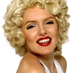 MARILYN WIG HONEY STREAKED BLONDE