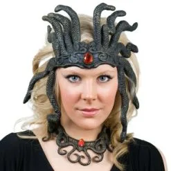 MEDUSA HEADPEICE AND NECKLACE SET