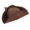 PIRATES HAT - TRICORN BROWN 1 PIRATES HAT - TRICORN BROWN -Wigs for Fancy Dress Sales Shop pirate tri corn hat