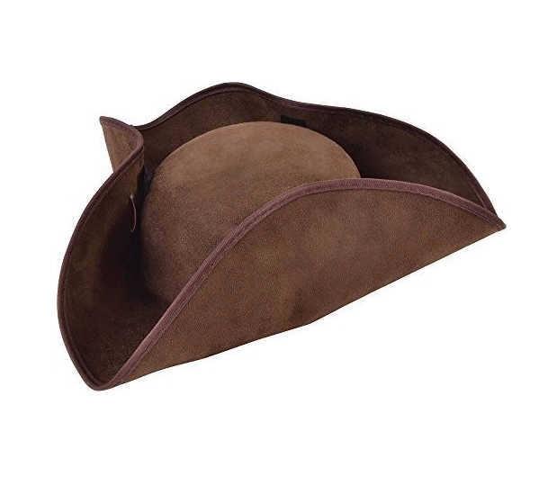 PIRATES HAT - TRICORN BROWN 3 PIRATES HAT - TRICORN BROWN