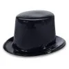 TOP HAT BLACK PLASTIC 1 TOP HAT BLACK PLASTIC -Wigs for Fancy Dress Sales Shop plastictophat