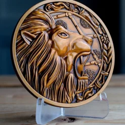 Resident Evil,Capcom Lion Limited Edition Metal Replica R.P.D. Medallion -Wigs for Fancy Dress Sales Shop re2 lion medallion 14