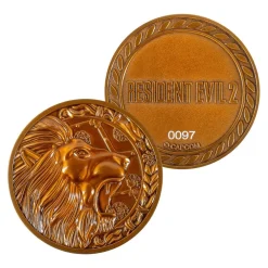 Resident Evil,Capcom Lion Limited Edition Metal Replica R.P.D. Medallion -Wigs for Fancy Dress Sales Shop re2 lion medallion 5