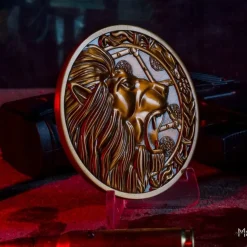 Resident Evil,Capcom Lion Limited Edition Metal Replica R.P.D. Medallion -Wigs for Fancy Dress Sales Shop re2 lion medallion 7