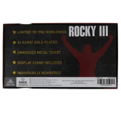 Rocky Clubber Lang 24K Gold Plated Limited Edition Fight Ticket 12 Rocky Clubber Lang 24K Gold Plated Limited Edition Fight Ticket -Wigs for Fancy Dress Sales Shop rocky 103g box back white 1