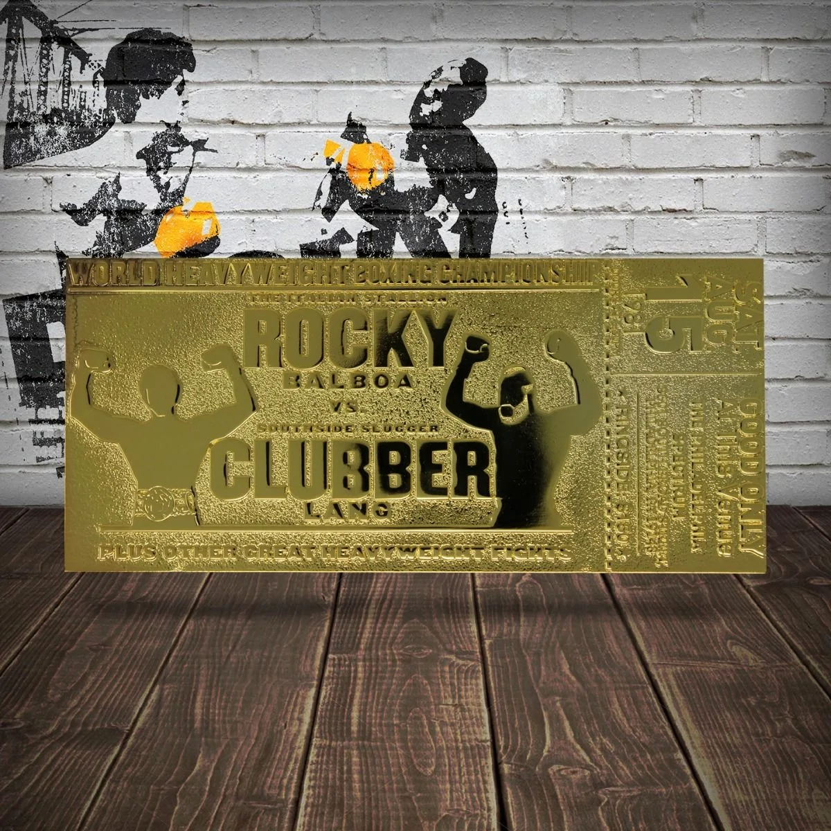 Rocky Clubber Lang 24K Gold Plated Limited Edition Fight Ticket 5 Rocky Clubber Lang 24K Gold Plated Limited Edition Fight Ticket - Image 4