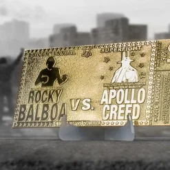 Rocky 45th Anniversary 24K Gold Plated Limited Edition Fight Ticket 16 Rocky 45th Anniversary 24K Gold Plated Limited Edition Fight Ticket -Wigs for Fancy Dress Sales Shop rocky gold fight ticket 7