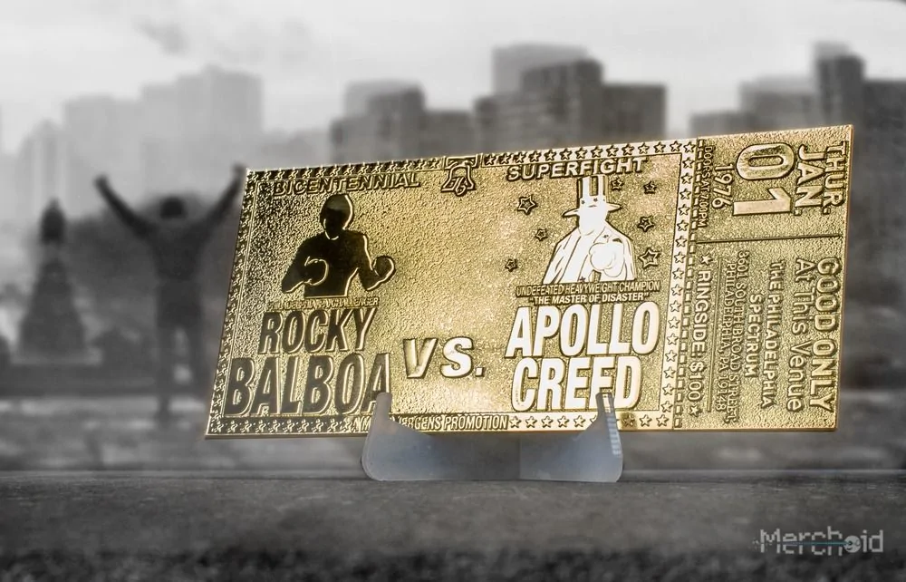 Rocky 45th Anniversary 24K Gold Plated Limited Edition Fight Ticket 4 Rocky 45th Anniversary 24K Gold Plated Limited Edition Fight Ticket - Image 2