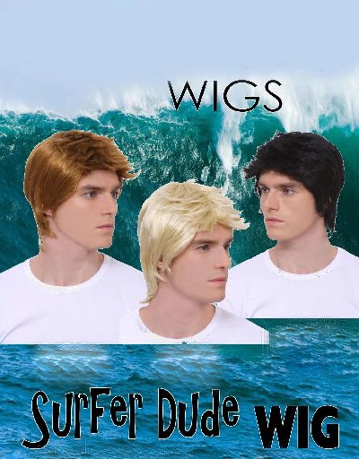 WESTIE/ SURFER DUDE WIG - SHORT 3 WESTIE/ SURFER DUDE WIG - SHORT