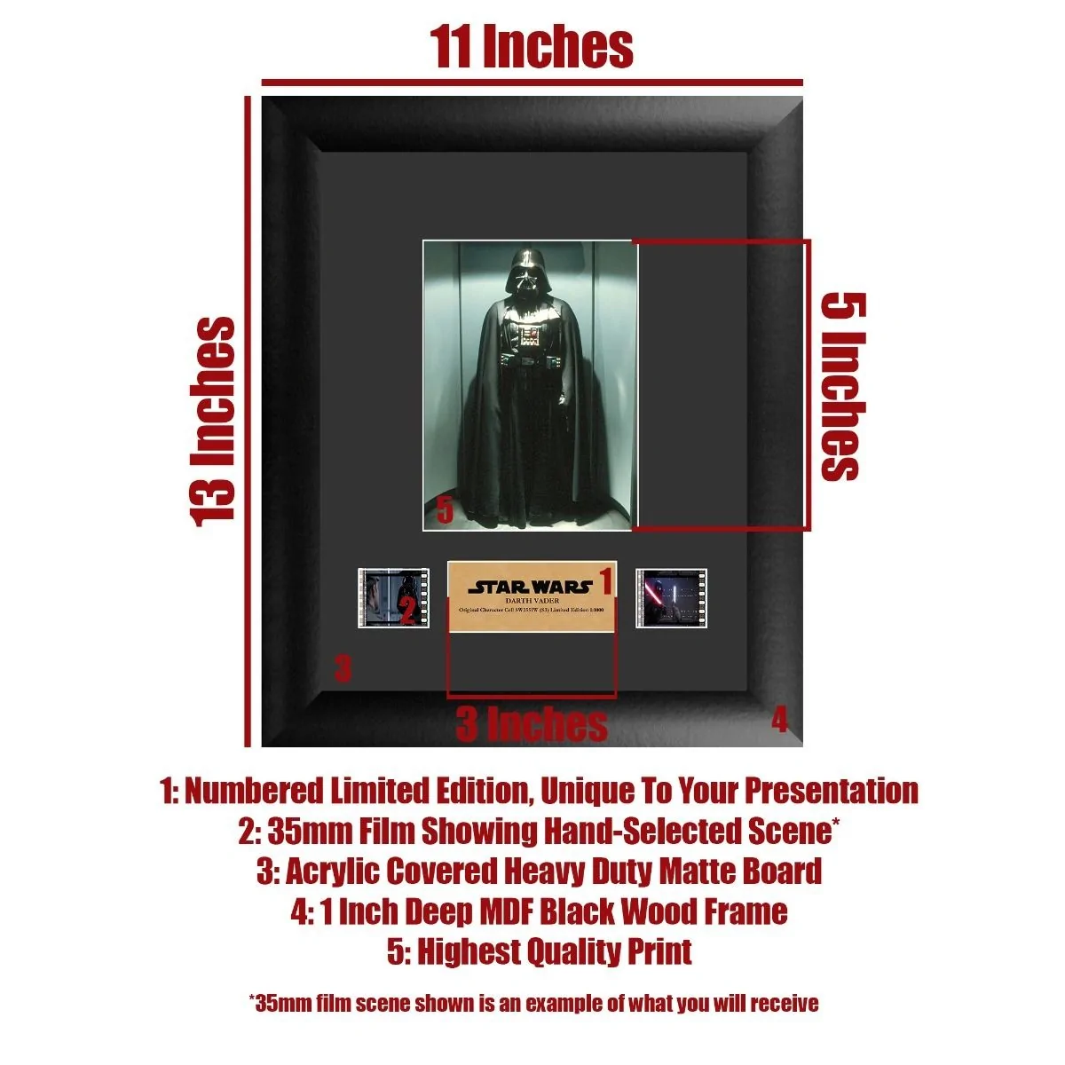 STAR WARS Darth Vader Character Framed Film Cell Preorder 4 STAR WARS Darth Vader Character Framed Film Cell Preorder - Image 2