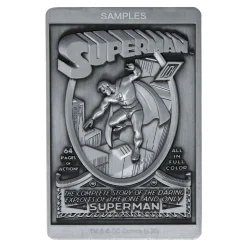 DC COMICS - SUPERMAN Limited Edition Metal Collectible Ingot 10 DC COMICS - SUPERMAN Limited Edition Metal Collectible Ingot -Wigs for Fancy Dress Sales Shop thg dc13 front