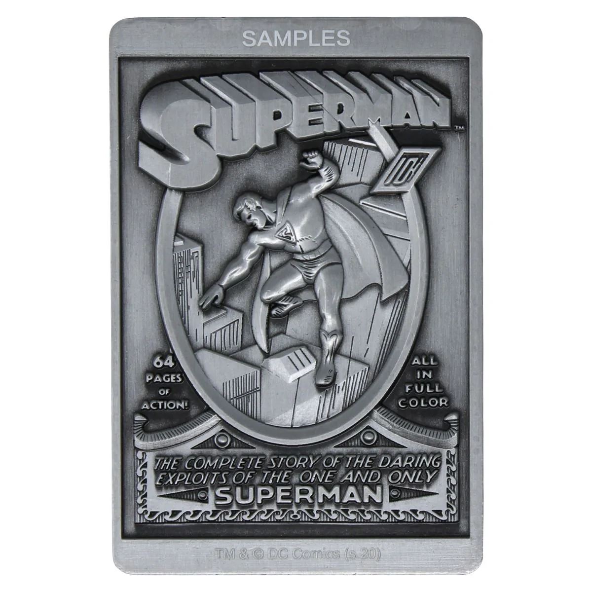 DC COMICS - SUPERMAN Limited Edition Metal Collectible Ingot 6 DC COMICS - SUPERMAN Limited Edition Metal Collectible Ingot - Image 4
