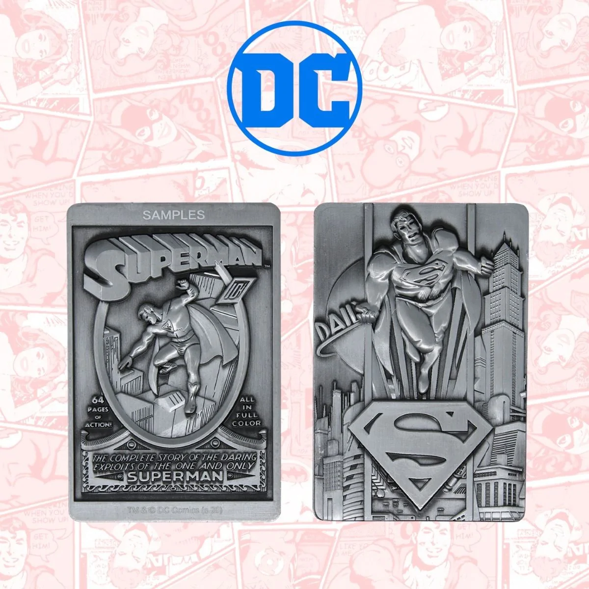 DC COMICS - SUPERMAN Limited Edition Metal Collectible Ingot 4 DC COMICS - SUPERMAN Limited Edition Metal Collectible Ingot - Image 2