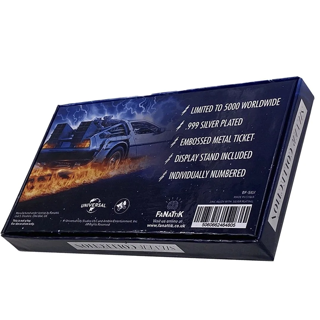Back To The Future Limited Edition .999 Silver Plated Dance Ticket 7 Back To The Future Limited Edition .999 Silver Plated Dance Ticket - Image 5