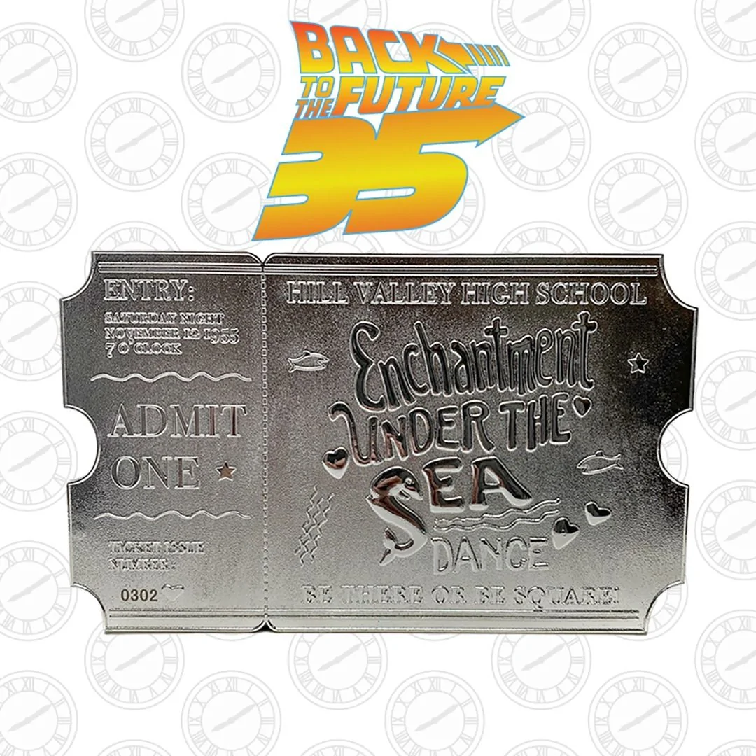 Back To The Future Limited Edition .999 Silver Plated Dance Ticket 4 Back To The Future Limited Edition .999 Silver Plated Dance Ticket - Image 2
