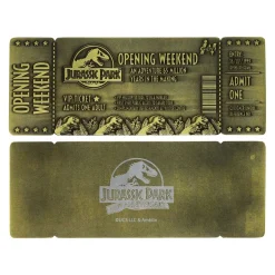 JURASSIC PARK 30th Anniversary Limited Edition Ticket Preorder 17 JURASSIC PARK 30th Anniversary Limited Edition Ticket Preorder -Wigs for Fancy Dress Sales Shop uv jp145 front back white