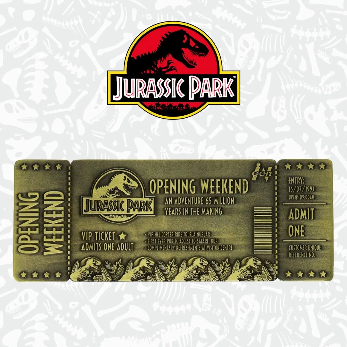 JURASSIC PARK 30th Anniversary Limited Edition Ticket Preorder 4 JURASSIC PARK 30th Anniversary Limited Edition Ticket Preorder - Image 2
