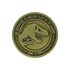 JURASSIC PARK 30th Anniversary Limited Edition Coin 14 JURASSIC PARK 30th Anniversary Limited Edition Coin -Wigs for Fancy Dress Sales Shop uv jp146 front white