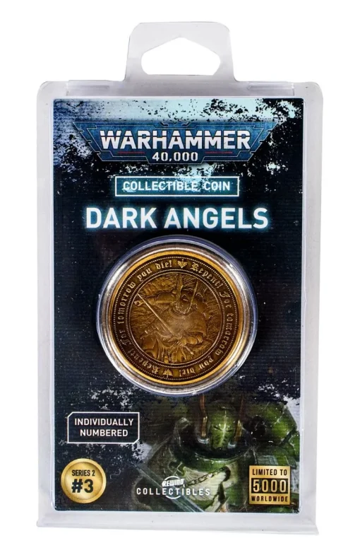 Warhammer 40,000 Dark Angels Collectible Coin -Wigs for Fancy Dress Sales Shop warhammer darkangels coin 14