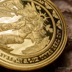 Warhammer 40,000 Imperium Collectible Coin -Wigs for Fancy Dress Sales Shop warhammer imperium goldcoin 10