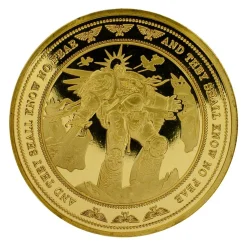 Warhammer 40,000 Imperium Collectible Coin -Wigs for Fancy Dress Sales Shop warhammer imperium goldcoin 3