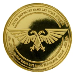Warhammer 40,000 Imperium Collectible Coin -Wigs for Fancy Dress Sales Shop warhammer imperium goldcoin 4
