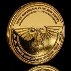 Warhammer 40,000 Imperium Collectible Coin -Wigs for Fancy Dress Sales Shop warhammer imperium goldcoin 7