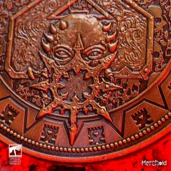 Warhammer 40,000 World Eaters Collectible Coin -Wigs for Fancy Dress Sales Shop warhammer khorne coin 9