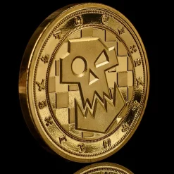 Warhammer 40,000 Ork Collectible Coin -Wigs for Fancy Dress Sales Shop warhammer ork goldcoin 7