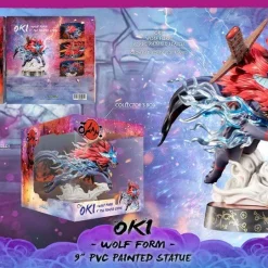 Okami F4F Oki (Wolf Form) 9 Inch PVC Figure 28 Okami F4F Oki (Wolf Form) 9 Inch PVC Figure -Wigs for Fancy Dress Sales Shop x f4fokaowst d