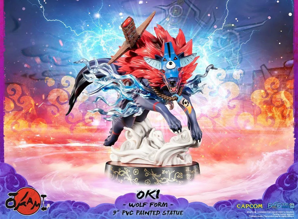 Okami F4F Oki (Wolf Form) 9 Inch PVC Figure 8 Okami F4F Oki (Wolf Form) 9 Inch PVC Figure - Image 6