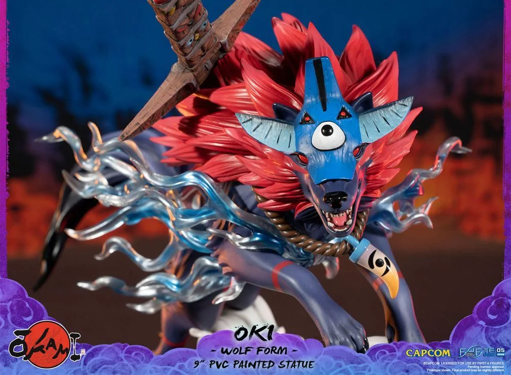 Okami F4F Oki (Wolf Form) 9 Inch PVC Figure 9 Okami F4F Oki (Wolf Form) 9 Inch PVC Figure - Image 7