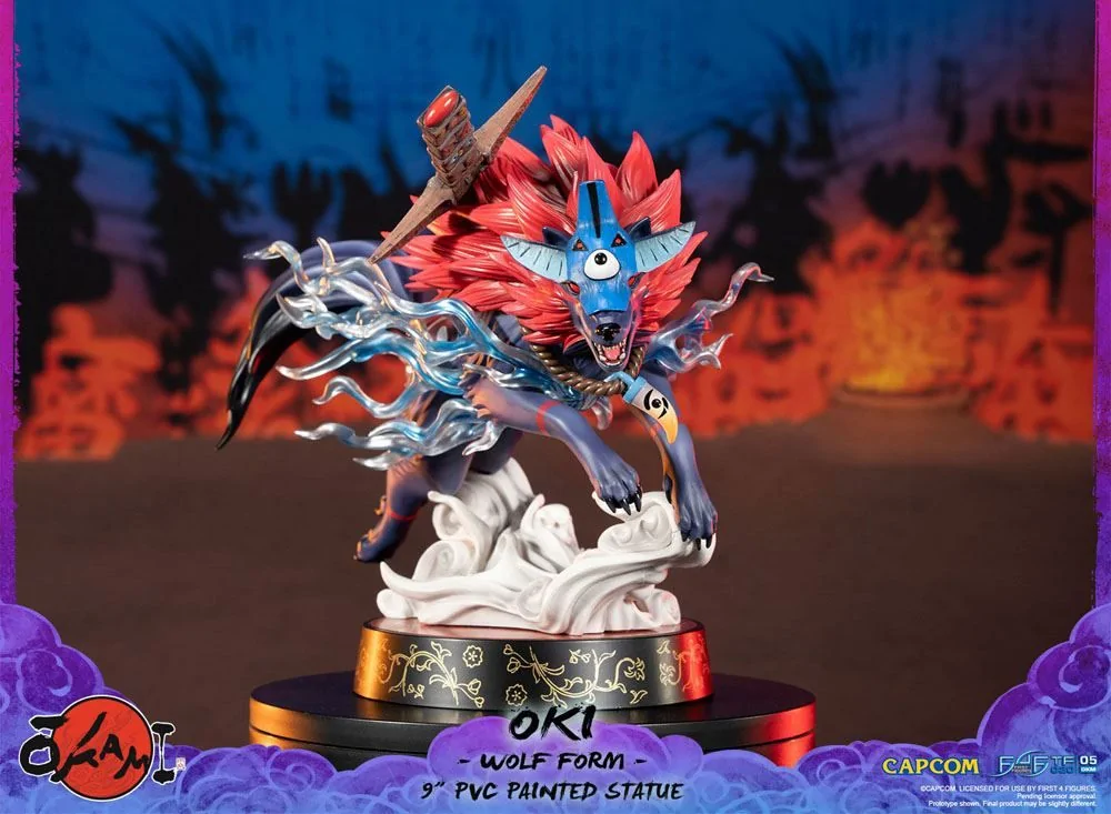 Okami F4F Oki (Wolf Form) 9 Inch PVC Figure 10 Okami F4F Oki (Wolf Form) 9 Inch PVC Figure - Image 8