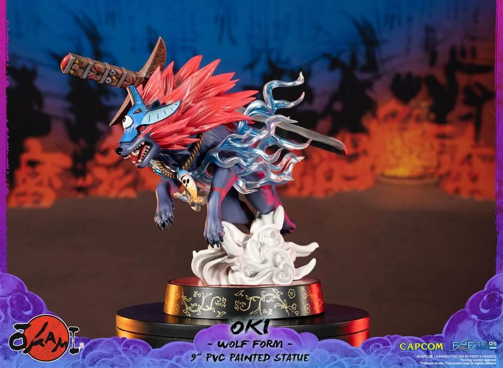 Okami F4F Oki (Wolf Form) 9 Inch PVC Figure 12 Okami F4F Oki (Wolf Form) 9 Inch PVC Figure - Image 10