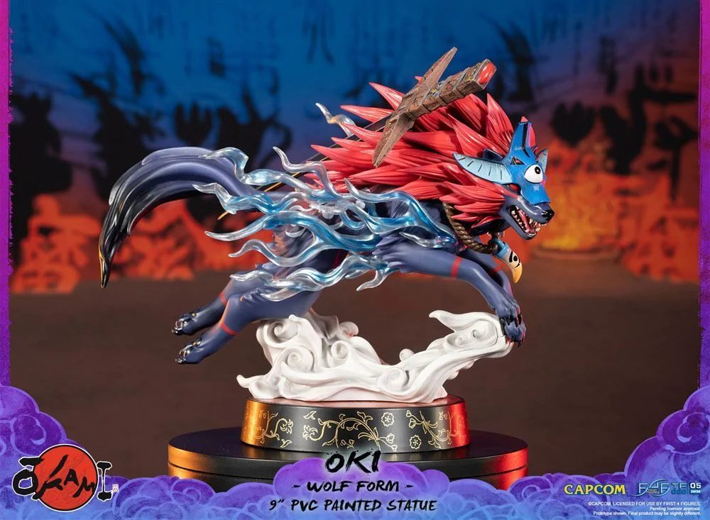 Okami F4F Oki (Wolf Form) 9 Inch PVC Figure 18 Okami F4F Oki (Wolf Form) 9 Inch PVC Figure - Image 16